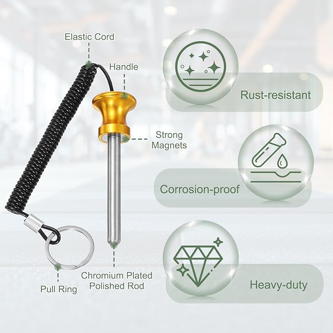 Weight Stack Pin, Weight Gym Pin Strength Training Equipment Replacement with Pull Rope for Home Gym Club