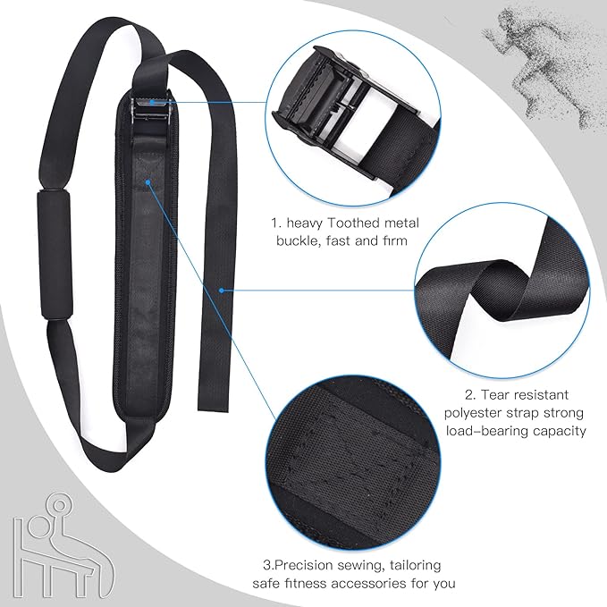 Nordic Strap for Bench – Nordic Curl Strap Hamstring for Strength Training, Leg Exercise | Hamstring Machine Alternative