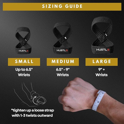 Figure 8 Lifting Straps - Weightlifting Strap Set for Advanced Wrist Support - Exercise Accessories and Gym Workout Equipment for Men and Women to Eliminate Grip Fatigue - Weight Lifting Straps