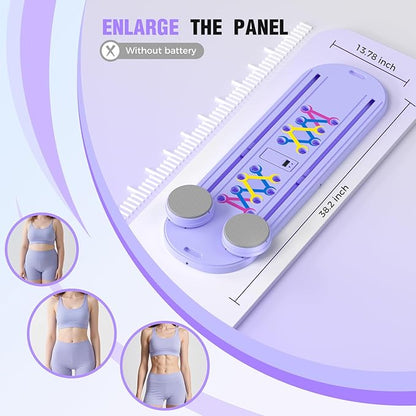 Pilates Reformer, Foldable Pilates Board, 7-in-1 Multi-Function Pilates Equipment, Home Pilates Set, Full Body Workout, Universal Portable Gym Equipment for Core Strength and Pilates Training