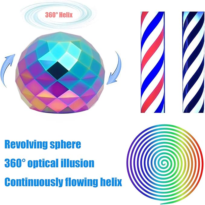 Desk-Fidget-Toys for Kinetic-Toy: Cool-Gadgets Cool-Stuff for Kid Children Teen Adult, Spinning 180 Seconds, Stress Relief Toy for Optical-Illusion Gift for Office School Home Women Men Christmas