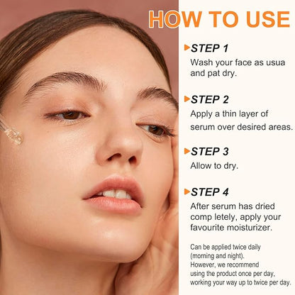 Premium 20% Vitamin C Serum For Face with Hyaluronic Acid, Retinol & Amino Acids - Boost Skin Collagen,Hydrate & Plump Skin, Anti Aging & Wrinkle Facial Serum 60ml