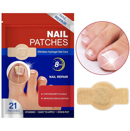Keravix Nail Patches for Toenails & Fingernails – 63Pcs Parches para uñas con hongos, 8-Hour Fungus Nail Care Repair Stickers for Damaged Nails, for Extra Strengthening, Safe for Sensitive Skin