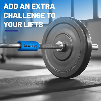 Grip Strength Trainer - Dumbbell & Bar Grips for Lifting, Forearm Training, Pull Up Handles, Weightlifting Workout Equipment, Thick Rubber Grips, Barbell Attachments, Gym Workout Gripper