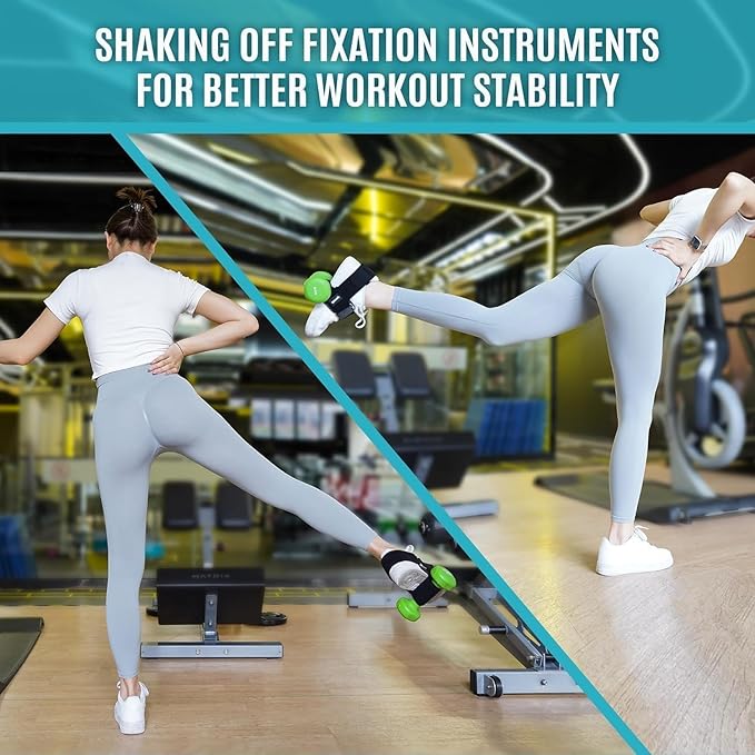 Dumbbell Foot Attachment for Leg Workout, Dumbbell Attachment Straps, Tibialis Trainer, Ankle Straps for Dumbbells, Dumbbell Foot Strap for Weight Lifting,Shin Splint,Hamstring Curls,Leg extensions