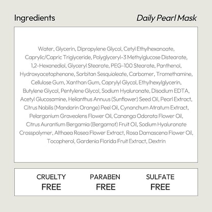 LAPCOS Pearl Sheet Mask, Daily Face Mask with Probiotics to Clarify Skin, Korean Beauty Favorite, 10-Pack