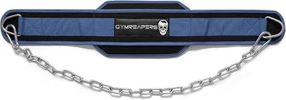Gymreapers Dip Belt With Chain For Weightlifting, Pull Ups, Dips - Heavy Duty Steel Chain For Added Weight Training