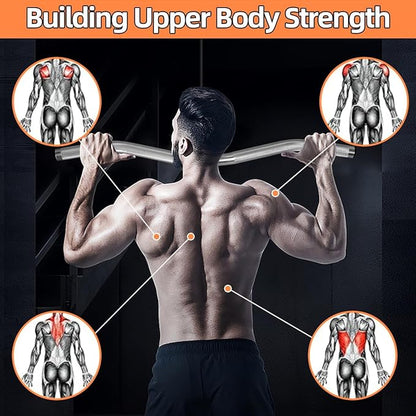 Cable Machine Attachment, lat pull down bar, Lightweigh Aluminum Tricep Straight Bar, V Bar, LAT Pulldown Attachments, gym attachments for cable machine, Accessories Load 1000lbs