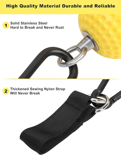 Pull Up Grips Ball Grip Strength Trainer, Climbing Grip Strength Training Pull Up Grips Handles, Cable Machine Attachments, Pull Down Attachment for Hand Wrist Finger