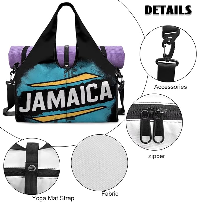 Yoga Mat Bag for Women Men Large Carryall Tote with Adjustable Shoulder Strap for Gym Yoga Travel Pilates Office