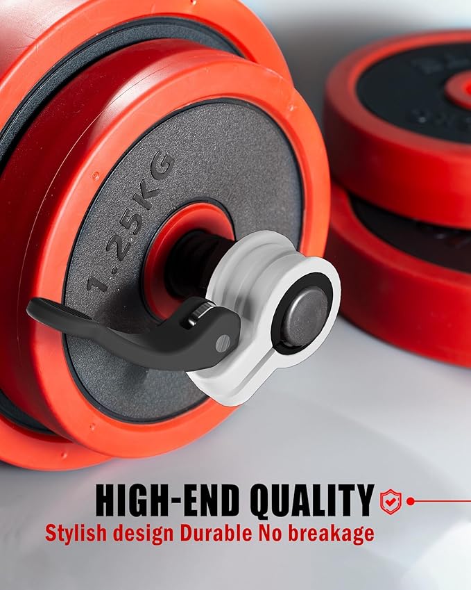 Mini Pro Barbell Clips 1 inch I Multi-Size Adjustable Barbell Collar I 1 inch Barbell ClampsIQuick Release Weight Clips Pair of Locking for Dumbbell Bar