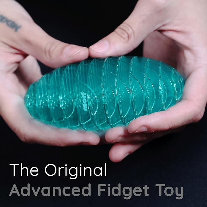 Morf Fidget Worm Toy - Flexible 3D Sensory Toy for Kids, Teens, and Adults – Stretchy, Quiet, Stress and Anxiety Relief, Focus - for Tactile Play, School, Work Gifts, Great for Classroom and Office
