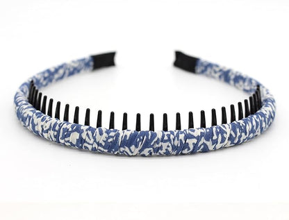 plastic headbands for women, fashion hair accessories headband with teeth Suitable Daily Use,Spa,Parties and yoga (pack of 4)