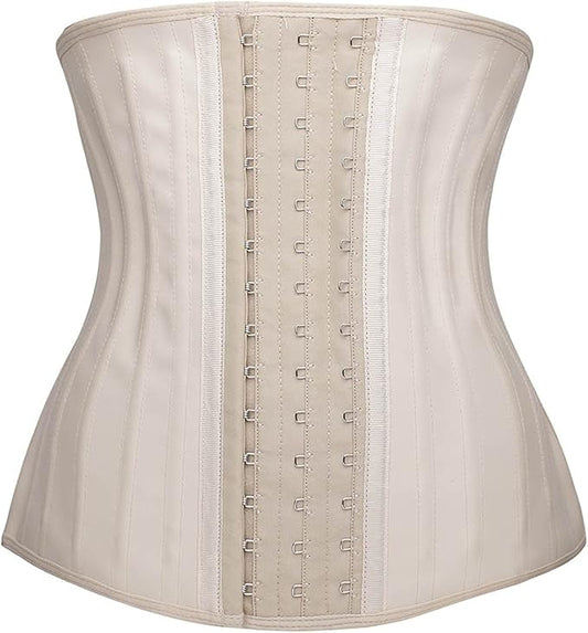 YIANNA Waist Trainer for Women Latex Underbust Waist Cincher Corset Sport Girdle Hourglass Body Shaper