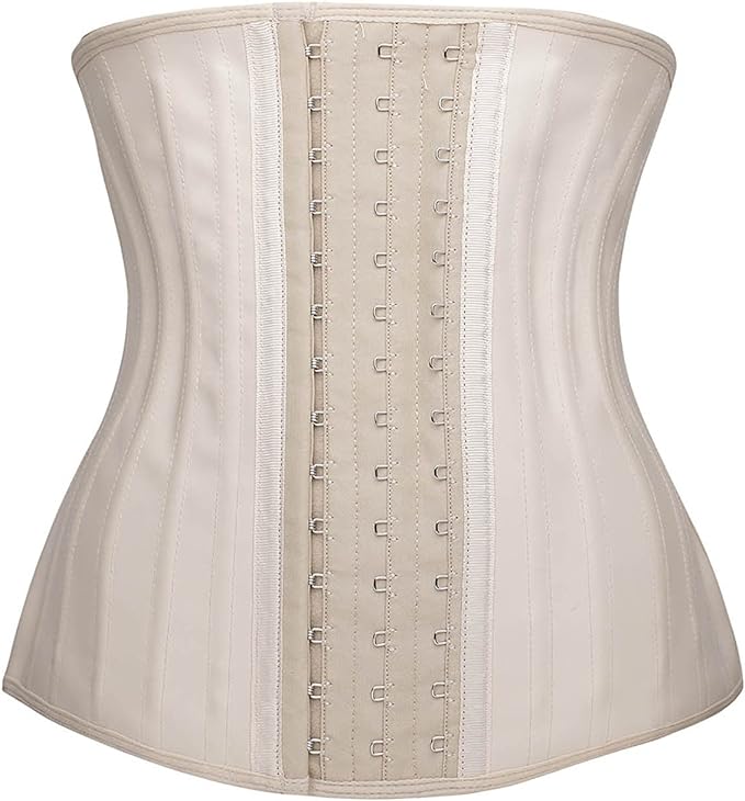 YIANNA Waist Trainer for Women Latex Underbust Waist Cincher Corset Sport Girdle Hourglass Body Shaper
