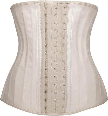 YIANNA Waist Trainer for Women Latex Underbust Waist Cincher Corset Sport Girdle Hourglass Body Shaper