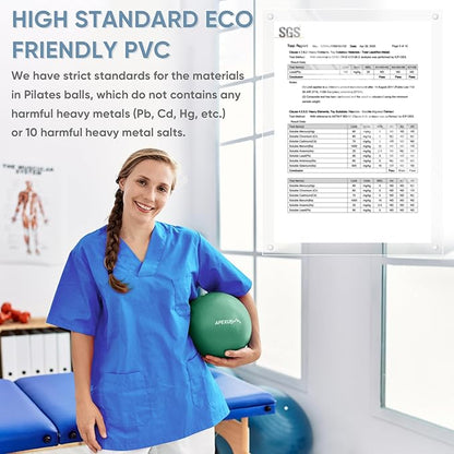 APEXUP Yoga Ball Exercise Ball Anti Slip Heavy Duty for Fitness, Balance & Core Workout