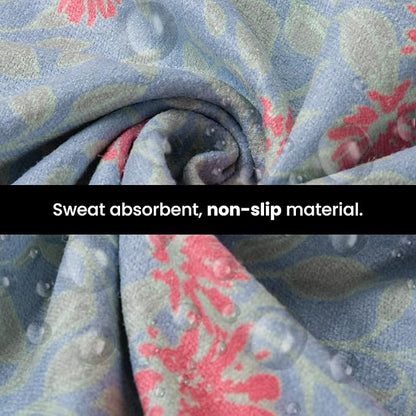 Yoga Drip Yoga Towel - Non Slip Hot Yoga Mat Towel With Corner Pockets, No-Skid Grip, and Built-in Alignment Lines | Soft, Moisture Wicking, and Sweat Absorbent | No Bunching, Stays in Place 72" x 25"