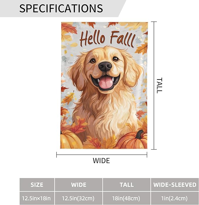 Dog Garden Flag 12x18 In Double Sided Yard Flags Lawn Sign Decor No Flagstand