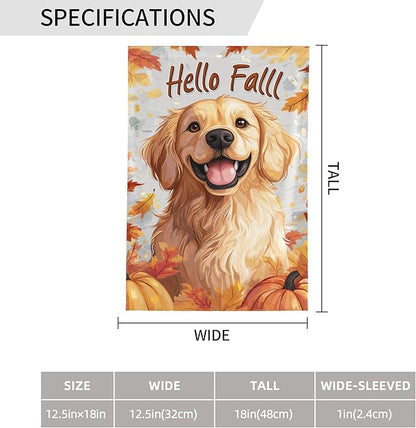 Dog Garden Flag 12x18 In Double Sided Yard Flags Lawn Sign Decor No Flagstand
