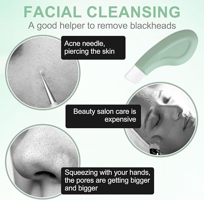 Black Head Remover for Nose, Mild Skin Spatula Face Scrubber for Deep Skin Cleansing, Silicone Pore Cleaner, Daily Skin Cleansing Tool for Men and Women (1PCS)