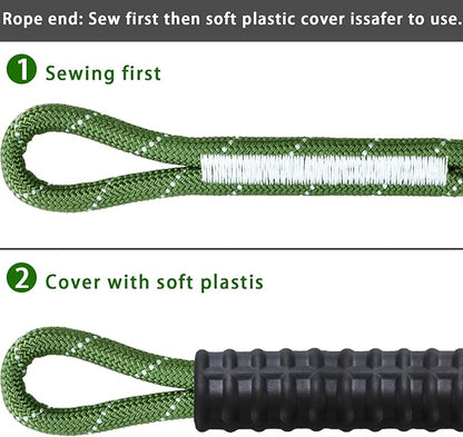 Heavy Duty Tree Swing Ropes, Hammock Tree Straps Hanging Kit, for Outdoor Swings Hammock Playground Set Accessories (6.75ft,81",Green,1Pack)