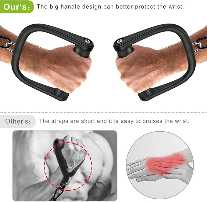 BeneLabel D Handle Cable Attachment, Cable Attachments for Gym, Non-Slip and Comfortable Grip, Solid Aluminum Alloy Handle, Suitable for Home and Gym