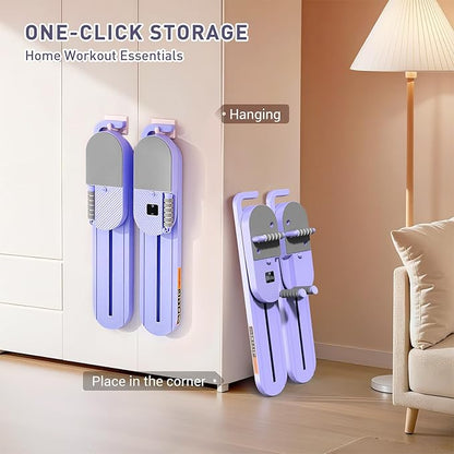 2025 Upgrated Pilates Board, Portable Pilates Reformer with Two Groups Resistance Band and Counter, Multi-Function Abdominal Pilates Board for Home, Suitable for Women's Full-Body Workouts