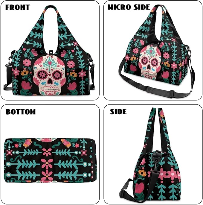 Yoga Mat Bag for Women Men Large Carryall Tote with Adjustable Shoulder Strap for Gym Yoga Travel Pilates Office