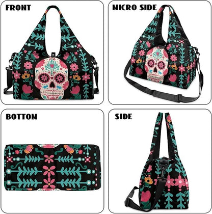 Yoga Mat Bag for Women Men Large Carryall Tote with Adjustable Shoulder Strap for Gym Yoga Travel Pilates Office