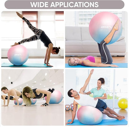 APEXUP Yoga Ball Exercise Ball Anti Slip Heavy Duty for Fitness, Balance & Core Workout