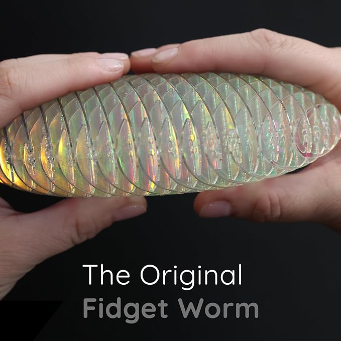 Morf Fidget Worm Toy - Flexible 3D Sensory Toy for Kids, Teens, and Adults – Stretchy, Quiet, Stress and Anxiety Relief, Focus - for Tactile Play, School, Work Gifts, Great for Classroom and Office