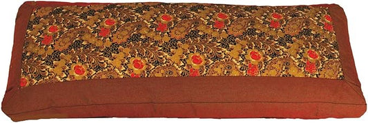Meditation Bench Cushion Kneeling Seiza - Indochine Paisley Saffron