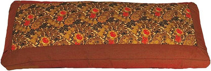 Meditation Bench Cushion Kneeling Seiza - Indochine Paisley Saffron