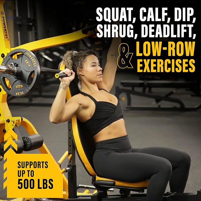 Powertec Fitness Workbench LeverSystem - Workout Bench, 500 LB Weight Capacity - Gym Equipment for Home - Adjustable Full Body Workout Machine