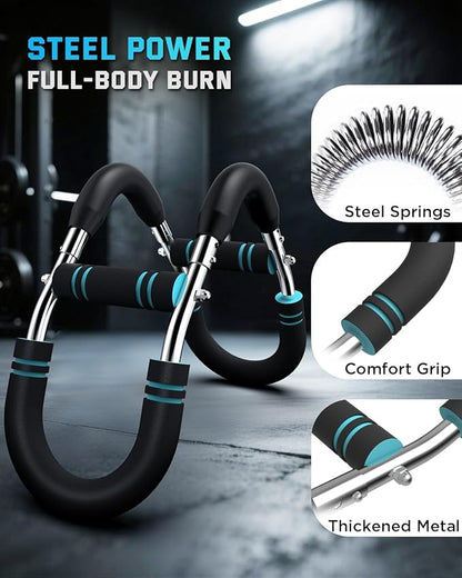 Kapebow Twister Arm Trainer, PowerTwist Arm Trainer, Adjustable Forearm Strengthener, Arm Exercise Equipment, Chest Workout Equipment, Portable Spring Resistance for Home Workout Equipment