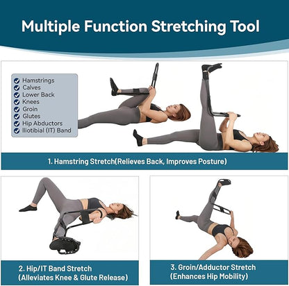 Hamstring Stretcher, Knee Extension Device, Lower Back, Hip & Calf Stretching