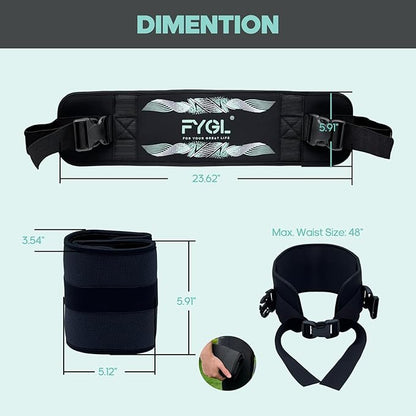 Hip-Thrust-Belt, Foldable Design, Slip-Resistant Padding, Supports 300 lbs, Ideal for Glutes Training with Dumbbells, Kettlebells & Plates, Great for Gym & Home Hip Thrust Workouts