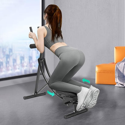 Workout Equipment for Home Gym, Foldable Core & Abdominal Exercise Machine, 150kg/330lbs Weight Capacity, Height Adjustable Abs Workout Equipment for Home Gym Strength Training