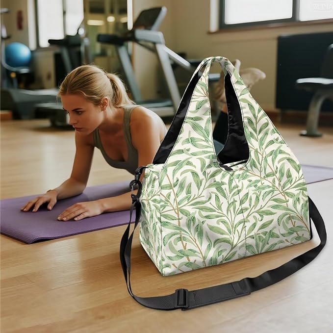 Yoga Mat Bag for Women Men Large Carryall Tote with Adjustable Shoulder Strap for Gym Yoga Travel Pilates Office