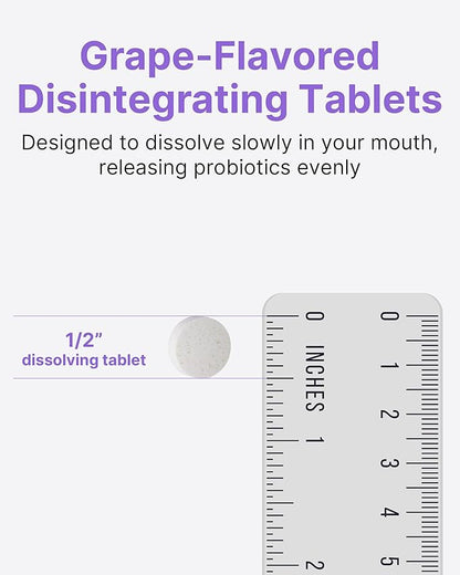 K-Nutra Dentifresh Xylitol Tabs Purple (24g, 30 Tablets) Holiday Gifts 4 Billion CFU, Sugar-Free Oral Probiotics for Teeth & Mouth, Bad Breath Gums, Safe for Bedtime, Mild Grape Flavor with OMULA