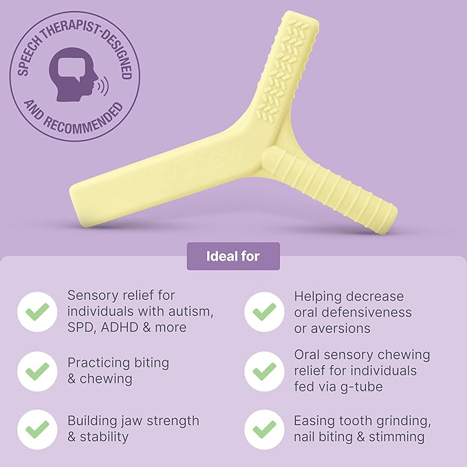 ARK Y-Chew Sensory Chew, Sensory Toys for Kids and Adults, Chew Fidget for Autism, ADHD, SPD, Anxiety, Medical-Grade Oral Motor Therapy Tools, XT, Firm, Turquoise