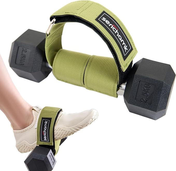 Feet Dumbbell Attachment, Tibialis Trainer Ankle Straps for Feet Weight Lifting Shin Splint, Hamstring Curls, Leg Curl Attachment at Home Gym Equipment