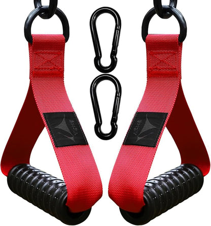 1000lbs Heavy Duty Fitness Handles - Non-Slip Rubber Exercise Grips for Cable Machines, Resistance Bands, Pulley Systems - Universal Attachment for Home & Commercial Gym Workout Equipments