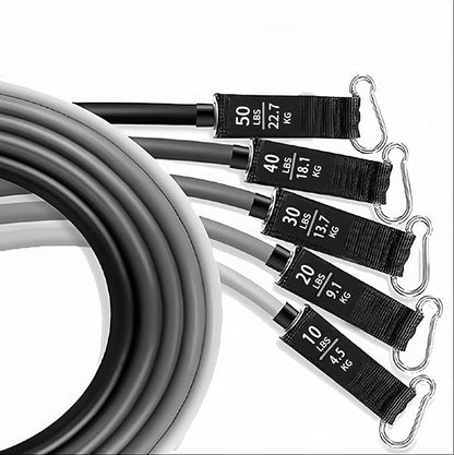 Heavy Resistance Bands Serious Steel Workout Bands - Multi-Functional Adjustable Detachable High Elasticity Non-Slip Durable for Full-Body Workout Home Gym Outdoor Exercise Men Women