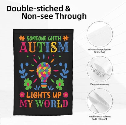 Autism Awareness Garden Flag 12 X 18 Inch Home Indoor & Outdoor Vertical Double-Sided Flags Yard House Farmhouse Sign For Home Garden Decoration