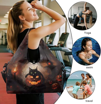 Yoga Mat Bag for Women Men Large Carryall Tote with Adjustable Shoulder Strap for Gym Yoga Travel Pilates Office