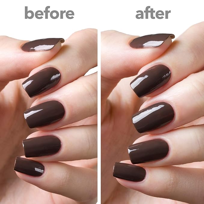 ella+mila In a Rush Fast - Dry Top Coat Nail Polish with High Glossy Shine. This clear nail polish features a UV inhibitor to resist yellowing and comes in a 0.45 fl oz bottle