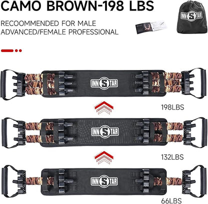 Innstar Multi-Function Resistance Bands for Working Out, Push Up Exercise Bands Resistance Bands Set for Bench Press Gym Equipment, Home Workout, Travel Portable