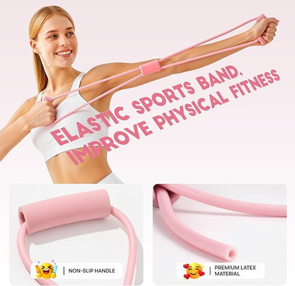 Pilates Ring Equipment Kit at Home, Resistance Bands and Exercise Ball for Women Workout Set, Pilates Rings 14 Inch Yoga Magic Circle Working Out, Pilates Equipment Essentials Kit Accessories